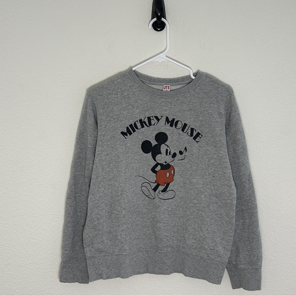 Uniqlo UT Disney Mickey Mouse Sweatshirt - Y2K‎ Kidcore Cozy - 13